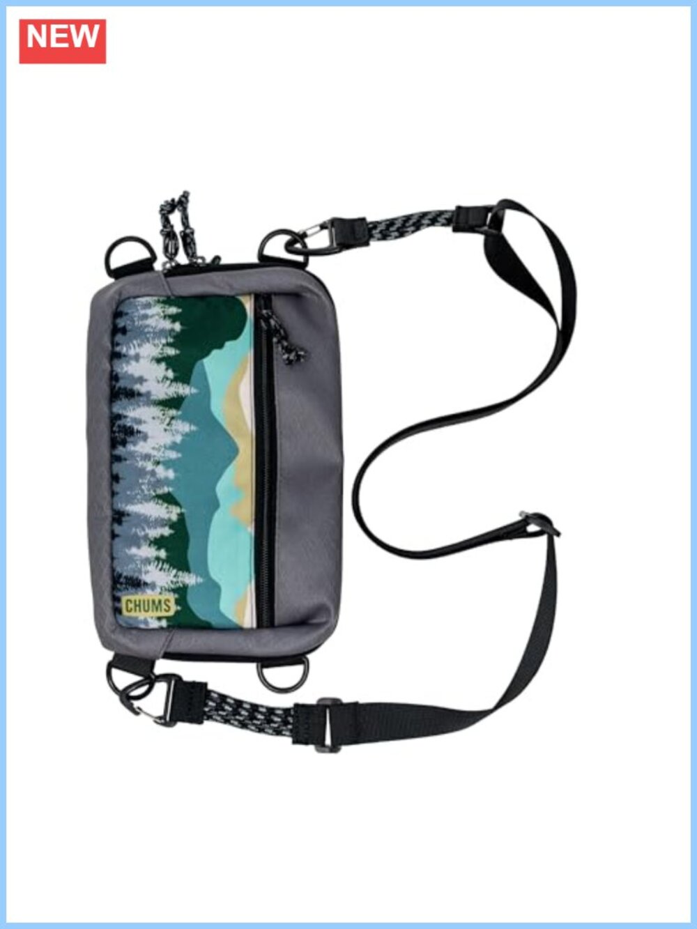 Chums Rover Crossbody Bag Sling Purse Polyester Blend Water Resistant